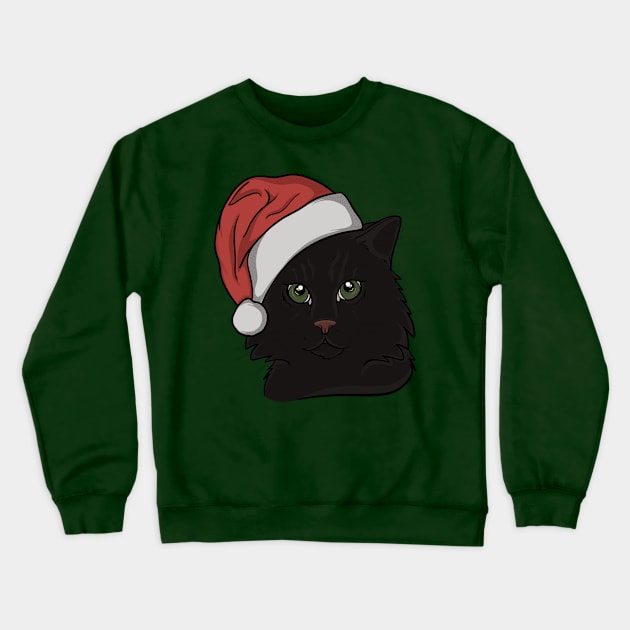 Merry Cat-Mas! Crewneck Sweatshirt by rmcbuckeye